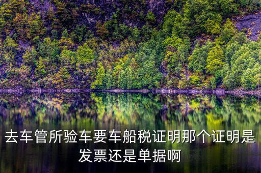 車船納稅證明是什么，車船稅證明是什么是購置稅嗎