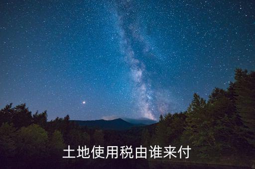 什么公司交土地使用稅，土地使用稅由誰來付