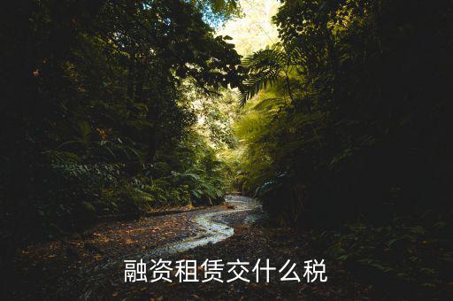 融資租賃繳納什么稅，融資租賃交什么稅