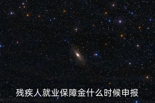 廈門殘障金什么時候申報，殘疾人基金什么時候申報