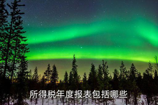 報稅的年度報表是什么，什么是年度報表
