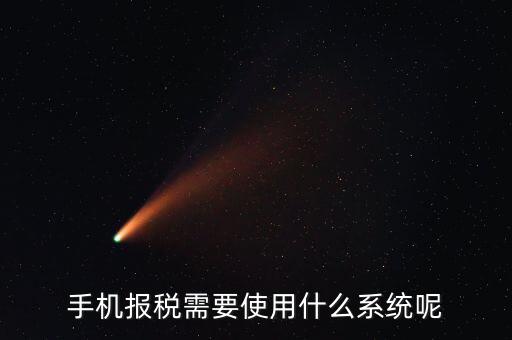 報(bào)稅系統(tǒng)是什么，手機(jī)報(bào)稅需要使用什么系統(tǒng)呢