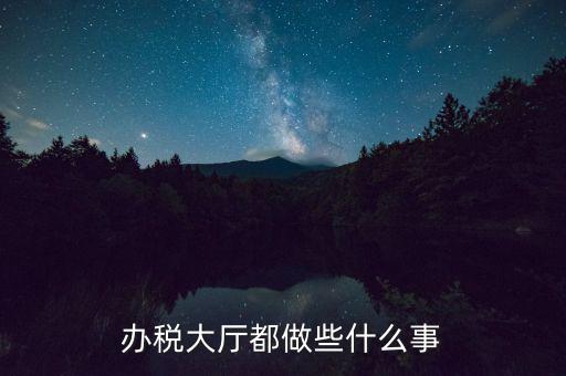 稅務(wù)大廳承擔(dān)什么責(zé)任，辦稅大廳都做些什么事