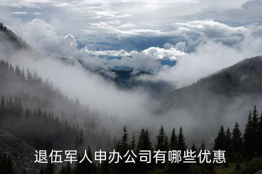 退伍開公司有什么優(yōu)惠，退伍軍人申辦公司有哪些優(yōu)惠
