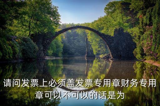為什么要用發(fā)票專用章，請問發(fā)票上必須蓋發(fā)票專用章財務專用章可以不可以的話是為
