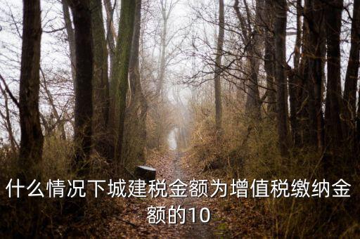 什么情況下交城建稅，什么情況下要繳納城市建設(shè)稅