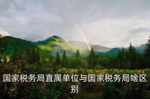 國(guó)稅直屬局管什么區(qū)別，直屬?lài)?guó)稅與市區(qū)國(guó)稅有什么區(qū)別
