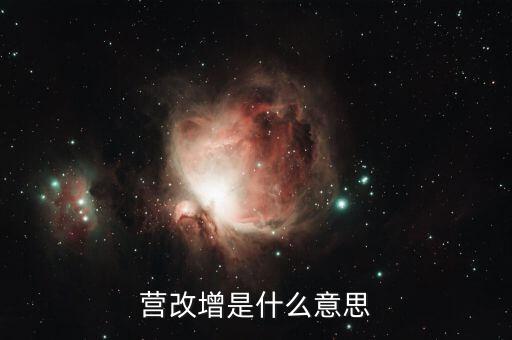 贏改增什么意思，營改增的意思