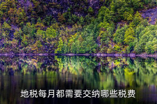 濟(jì)寧地稅收什么稅，地稅每月都需要交納哪些稅費(fèi)