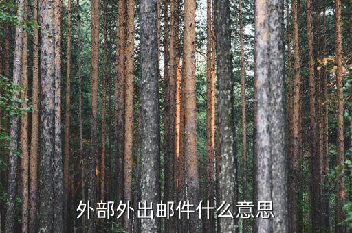 網(wǎng)上外出什么意思，外部外出郵件什么意思