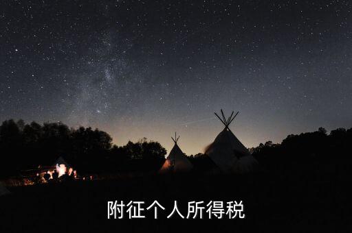 個(gè)人所得稅附征率是什么，什么是所得稅附征率