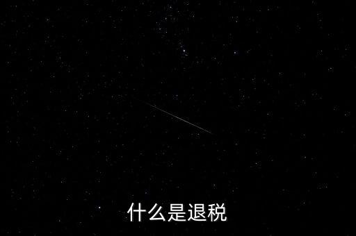什么為服務(wù)項下的退稅，什么是退稅