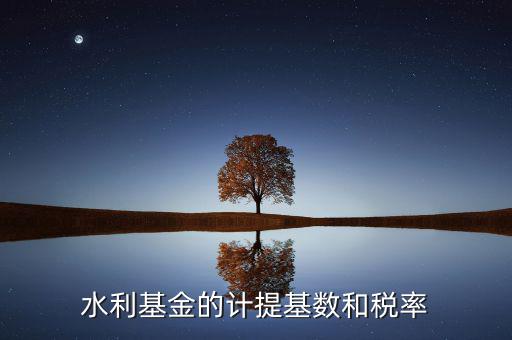 水利基金計算基數(shù)是什么意思，水利基金的計提基數(shù)和稅率