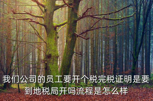 個(gè)人開(kāi)完稅證明需要帶什么材料，開(kāi)個(gè)人工資完稅證明都需要那些證件