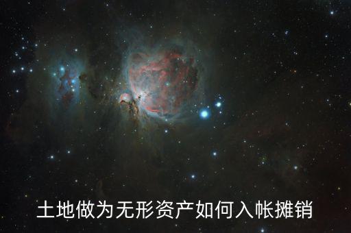 土地做為無(wú)形資產(chǎn)如何入帳攤銷(xiāo)