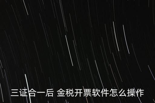 金稅盤(pán)三證合一如何操作，三證合一國(guó)稅變更金稅盤(pán)怎么操作