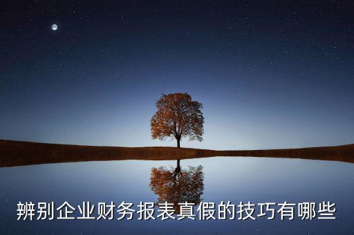 如何核實財務(wù)報表真?zhèn)?，如何辨別企業(yè)財務(wù)報表的真?zhèn)?/></a></span><span id=