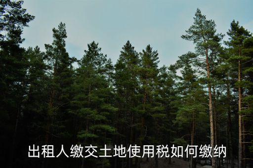 租房土地使用稅如何計(jì)算，企業(yè)出租房屋土地稅如何計(jì)算