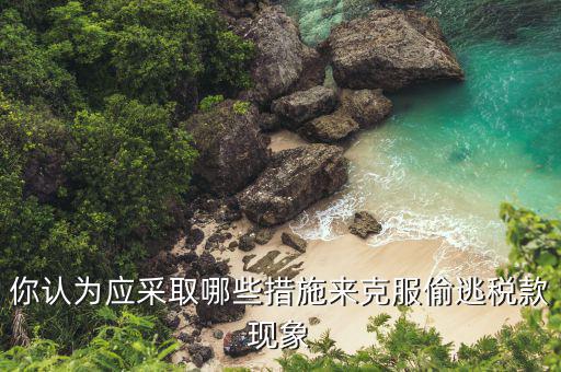 如何打擊偷逃稅款，你認(rèn)為應(yīng)采取哪些措施來克服偷逃稅款現(xiàn)象