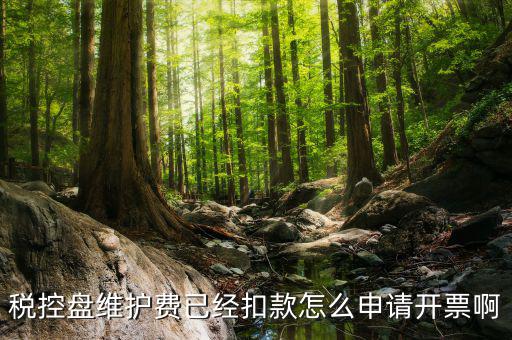 如何通過微信交納稅控盤繼費，稅控盤維護費已經(jīng)扣款怎么申請開票啊