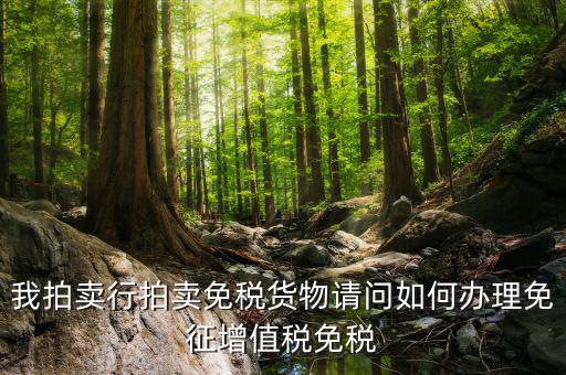 拍賣(mài)行免稅貨物如何界定，司法拍賣(mài)價(jià)格是否包含增值稅