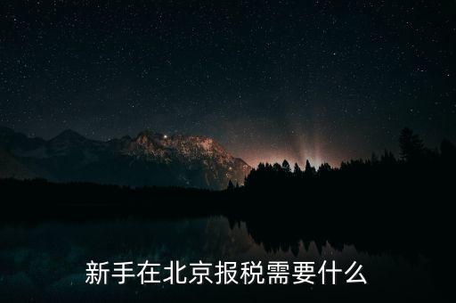 北京企業(yè)如何報稅，請問北京新成立公司報稅流程