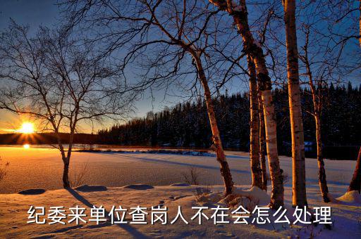 主管局查崗會(huì)如何處理，紀(jì)委來單位查崗人不在會(huì)怎么處理