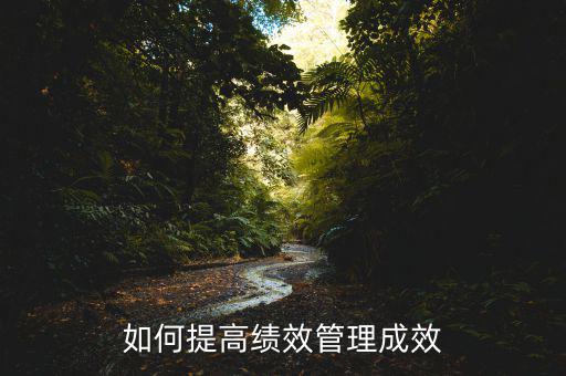 如何改進(jìn)和提升績效管理的效果，如何提高績效管理成效