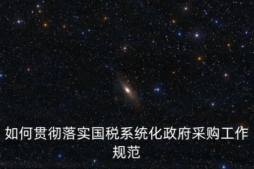 國稅 如何抓落實，如何貫徹落實國稅系統化政府采購工作規(guī)范