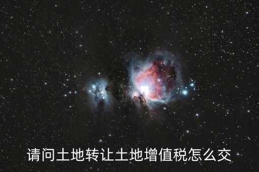 如何出售土地增值稅，請(qǐng)問(wèn)土地轉(zhuǎn)讓土地增值稅怎么交