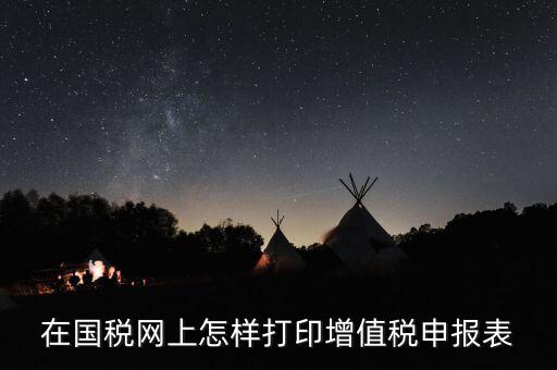陜西國(guó)稅局網(wǎng)頁(yè)版如何查詢(xún)打印，在國(guó)稅網(wǎng)上怎樣打印增值稅申報(bào)表