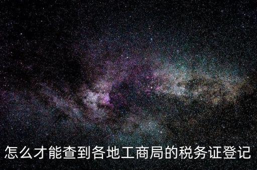 電子稅務(wù)登記如何查詢，稅務(wù)登記號(hào)查詢