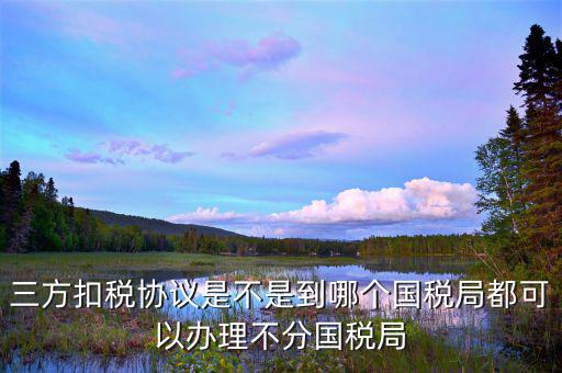 廈門國稅如何制作三方扣款協(xié)議，我是剛注冊的公司到國稅局辦理三方協(xié)議怎么辦理