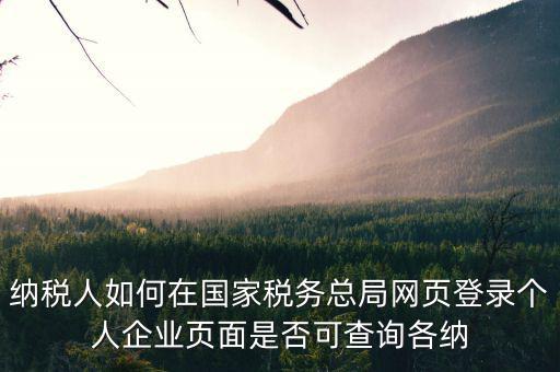 如何上國稅網(wǎng)查納稅人信息查詢，怎樣查詢國稅繳稅信息
