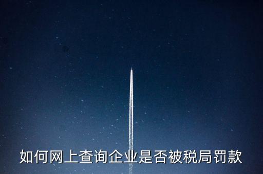 如何查稅務(wù)處罰，公司的稅務(wù)罰款去哪里查詢急