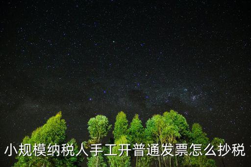 小規(guī)模納稅人開票系統(tǒng)如何抄報稅，小規(guī)模稅款控盤如何抄報稅