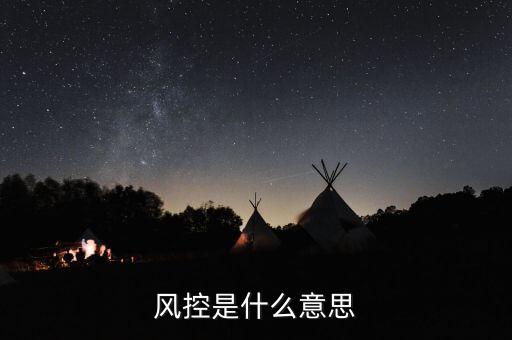風控是什么意思