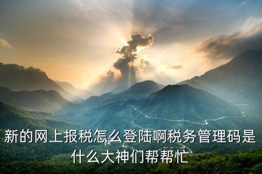 首次申報如何登陸國稅申報系統(tǒng)，首次網(wǎng)上申報國稅的流程