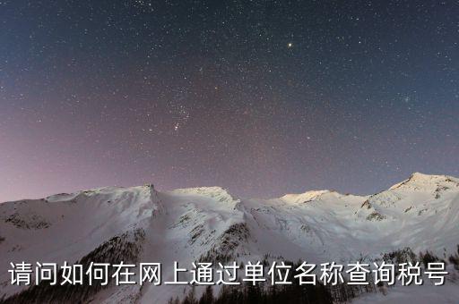 企業(yè)稅號如何查詢系統(tǒng)，怎么在網(wǎng)上查企業(yè)稅號