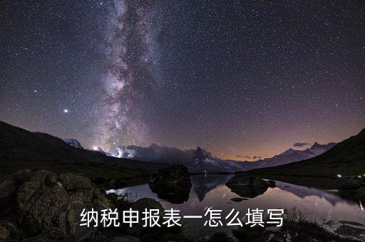 如何填制納稅申報表，增值稅納稅申報表怎么填寫