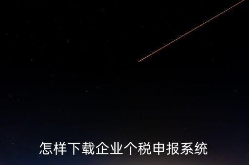 聊城個(gè)稅申報(bào)系統(tǒng)如何下載，怎樣下載企業(yè)個(gè)稅申報(bào)系統(tǒng)
