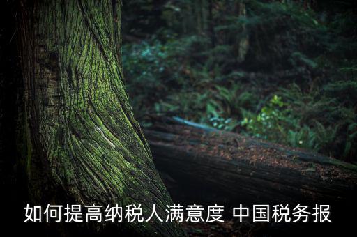 如何落實(shí)便民春風(fēng)行動，如何提高納稅人滿意度 中國稅務(wù)報