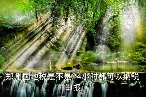鄭州如何進行地稅網(wǎng)上申報，鄭州國地稅是不是24小時都可以納稅申報