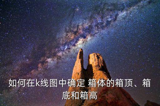 如何在k線圖中確定 箱體的箱頂、箱底和箱高