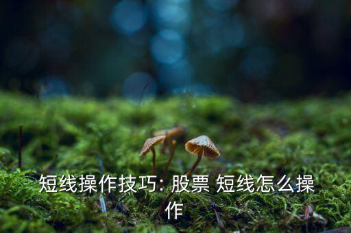股票短線(xiàn)怎么,股市短線(xiàn)操作有何技巧?