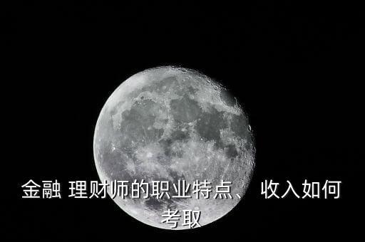 金融 理財(cái)師的職業(yè)特點(diǎn)、 收入如何考取