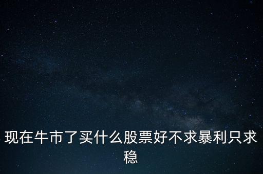 牛市買什么股，現(xiàn)在牛市了買什么股票好不求暴利只求穩(wěn)