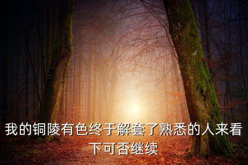 銅陵有色為什么停牌，銅陵有色停牌復(fù)牌后股價(jià)從10幾元到3元多
