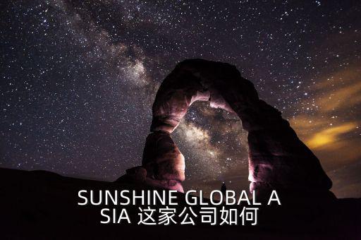 永信亞洲有限公司主要業(yè)務(wù)是什么，SUNSHINE GLOBAL ASIA 這家公司如何