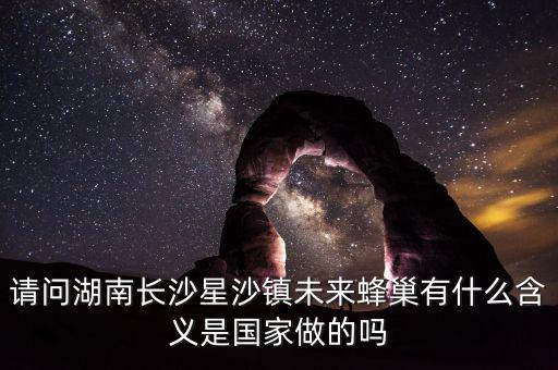 蜂巢城市什么意思，請問湖南長沙星沙鎮(zhèn)未來蜂巢有什么含義是國家做的嗎